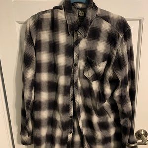 Large black white element flannel